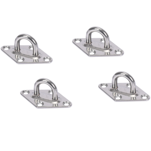 Stainless Steel 304 316 Ceiling Wall Mount Hook door buckle Anchor Diamond lifting Eye Pad Eye Plate for Swings Hammocks / Boat