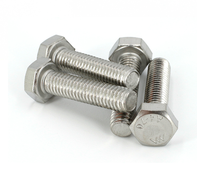 Factory Price Customized Wholesale hexagon bolts and nuts m6 m7 m8 m9 m15 m17 m20 304 316 stainless steel Hex Bolt