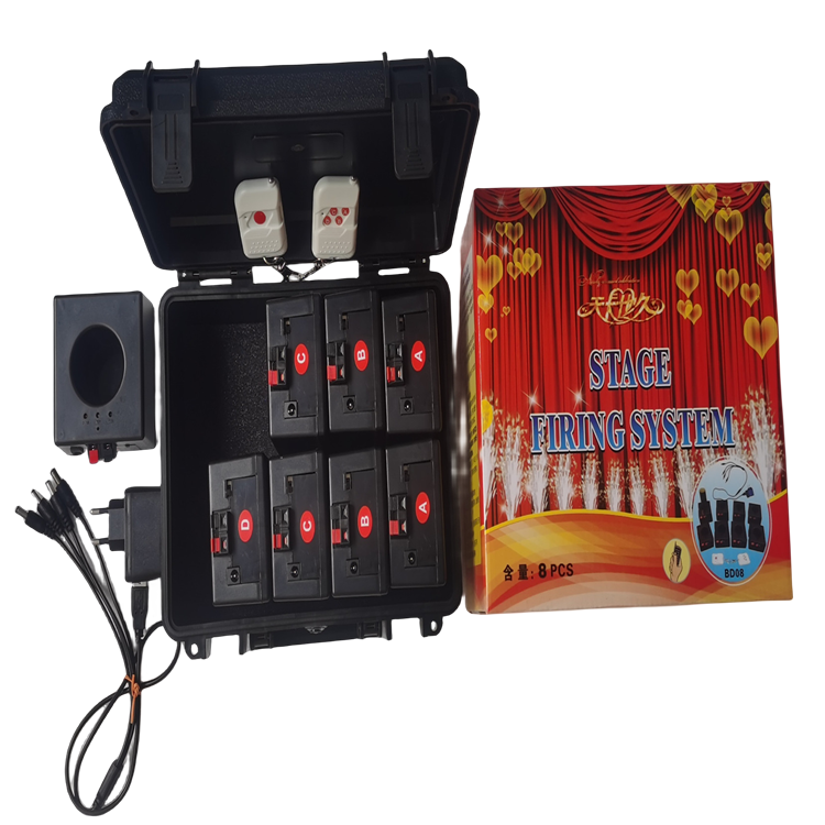 8 Channel Fireworks Firing Systems Cold Flame Fireworks Electric Igniter