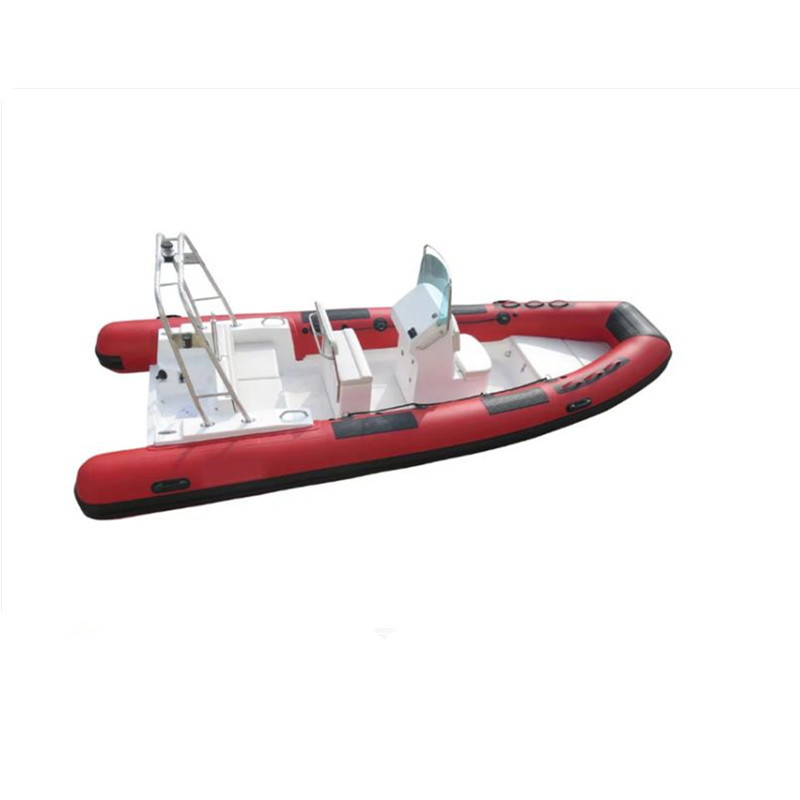 Customized size hapylon rib inflatable fishing boat for sale