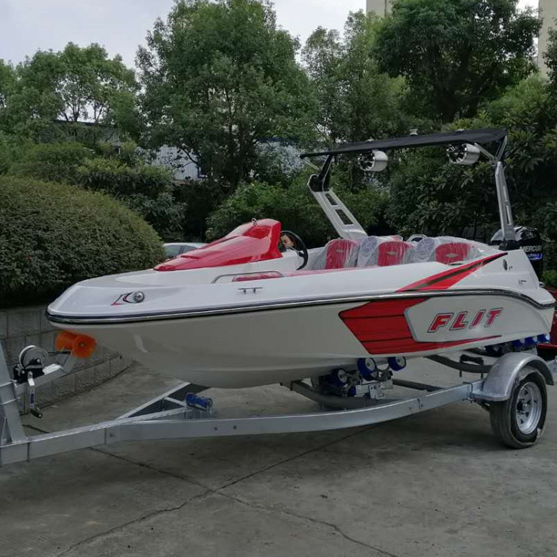 Hot selling fiberglass power pleasure boat hull for sale