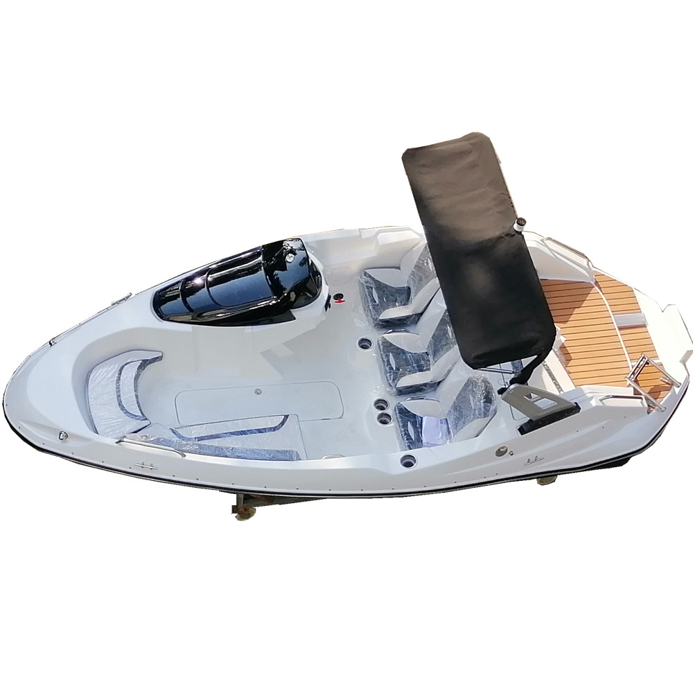 Cheap small fiberglass mini speed boat without motor for sale