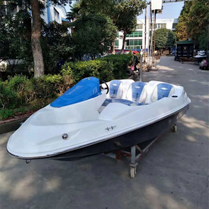 CE Fiberglass 4.7 M 15 FT Outboard Engine Speed Boat for 4 Persons