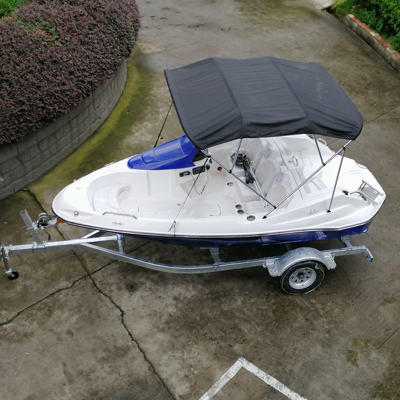 Hot selling fiberglass power pleasure boat hull for sale