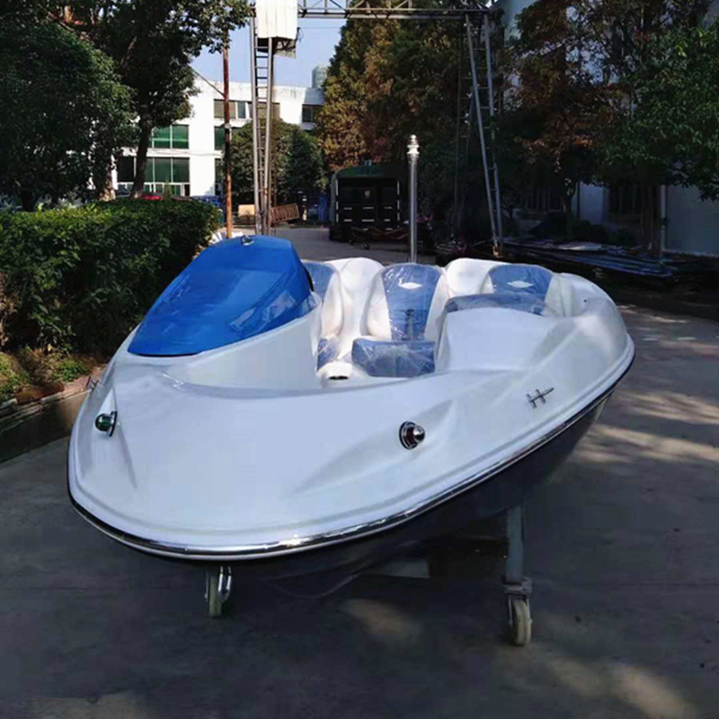 CE Fiberglass 4.7 M 15 FT Outboard Engine Speed Boat for 4 Persons