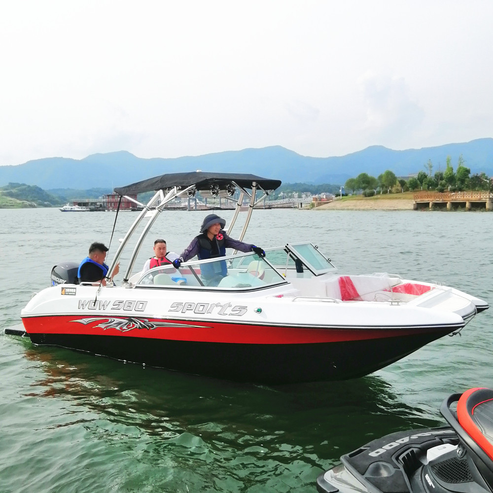 Ce Approved FRP 5.8m Fiberglass Passenger Boat for 8-10 People