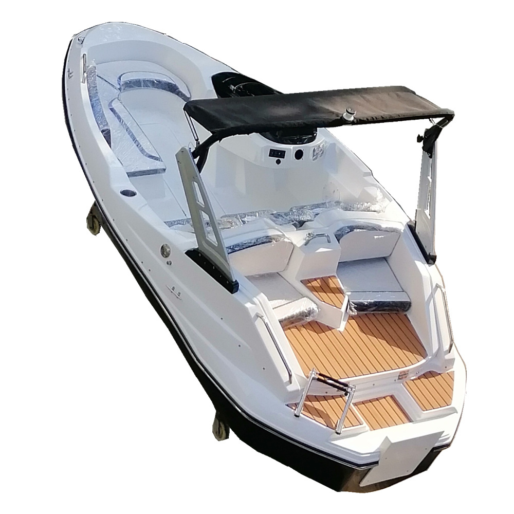 Cheap small fiberglass mini speed boat without motor for sale