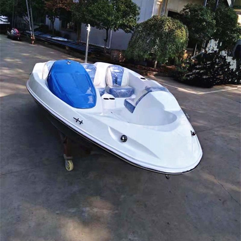 CE Fiberglass 4.7 M 15 FT Outboard Engine Speed Boat for 4 Persons