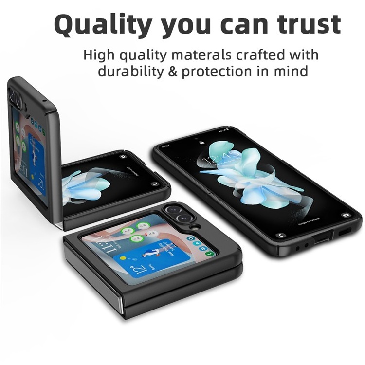 2023 New for Samsung Galaxy Z Flip 5 Foldable Screen Phone Hard Plastic Holster Belt Clip Protective Mobile Case