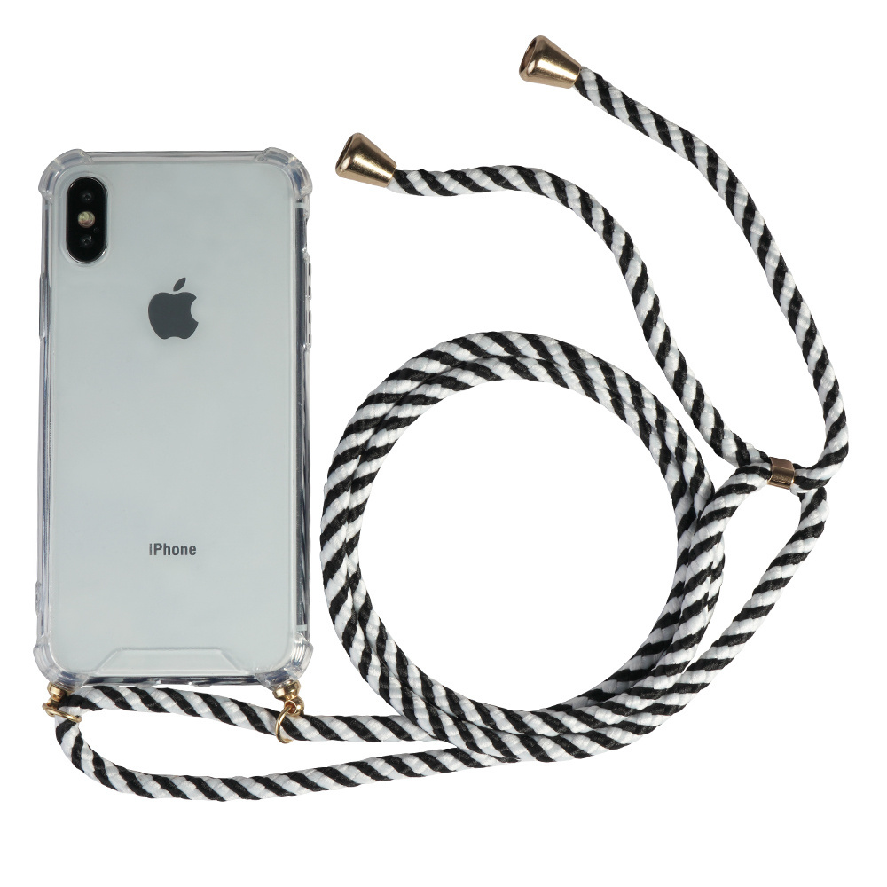 Necklace strap phone case cross body shockproof protective mobile cell phone case for iPhone 11