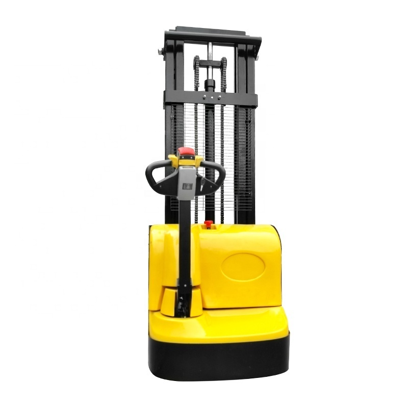 JX electric forklift warehouse automatic stacker 1 ton 1.2 ton 1.5 ton electric pallet stacker with 3m 3.5m lifting height