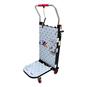 China Factory wholesale portable automatic hand truck electric stair climber pallet truck trolley