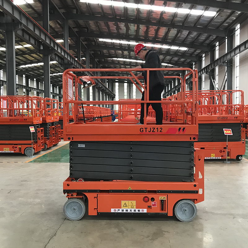 Jing xin long lift equipment Workshop Hydraulic Self-propelled Scissor Lift Person Lift Areail Working Platform