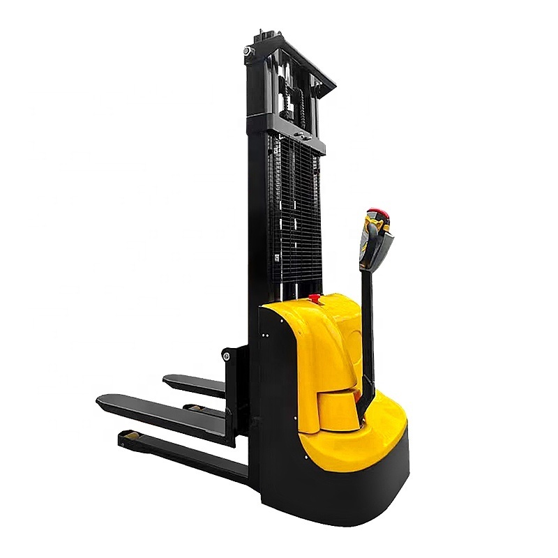 JX electric forklift warehouse automatic stacker 1 ton 1.2 ton 1.5 ton electric pallet stacker with 3m 3.5m lifting height