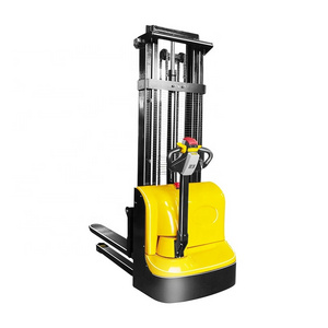 JX electric forklift warehouse automatic stacker 1 ton 1.2 ton 1.5 ton electric pallet stacker with 3m 3.5m lifting height