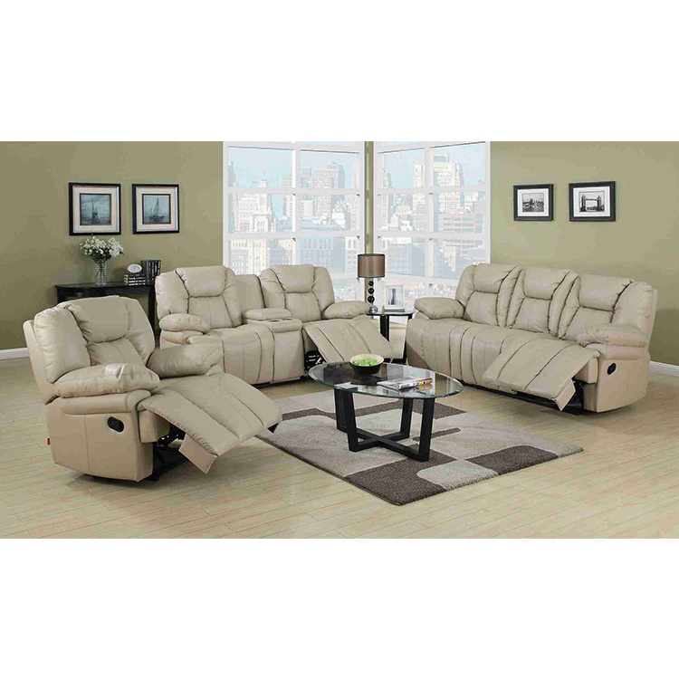 Frank Furniture Sale Durability 2 Seater Sofa Air Leather Loveseat Recliner