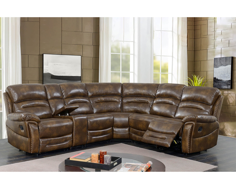 New Fashion 321 living room sectional set fancy lavish style recliner furniture sofa