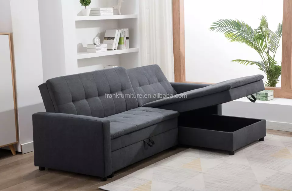 electric recliner sofa With Storage Modern Sectional Sofa Set Corner Convertible Sofa Bed