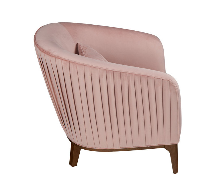 China Chairs Pink Velvet Accent Chair