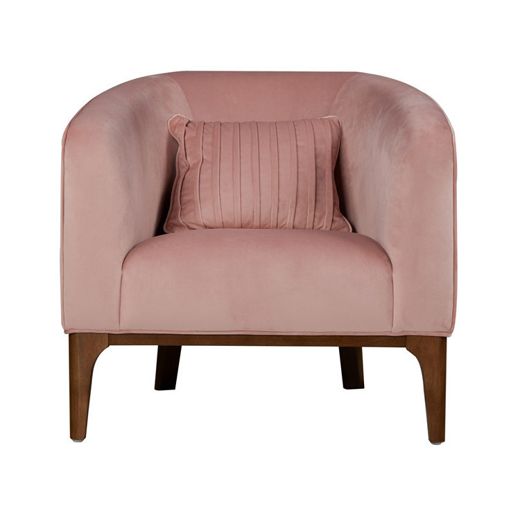 China Chairs Pink Velvet Accent Chair