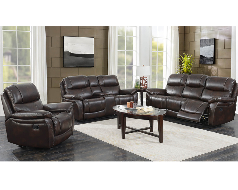 New Fashion 321 living room sectional set fancy lavish style recliner furniture sofa