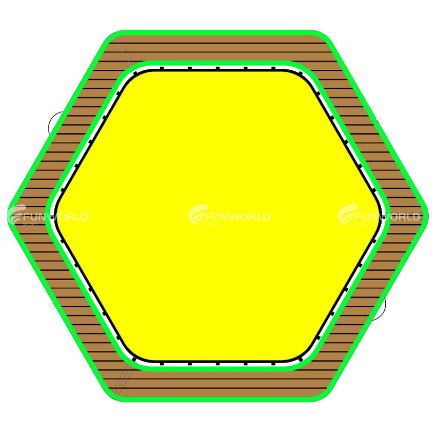 Funworldsport Portable Floating Inflatable Lake Platform Pad Tanning Pool Sun Pad With EVA Non-Slip Mat