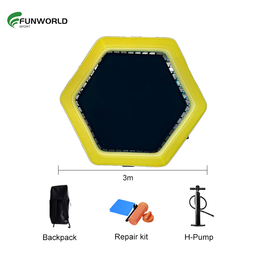 Funworldsport  Durable Water Hammock High Tech Poly-pro Fabric Sofa Pat Party Sunchill Blow Up Inflatable Floating Mat