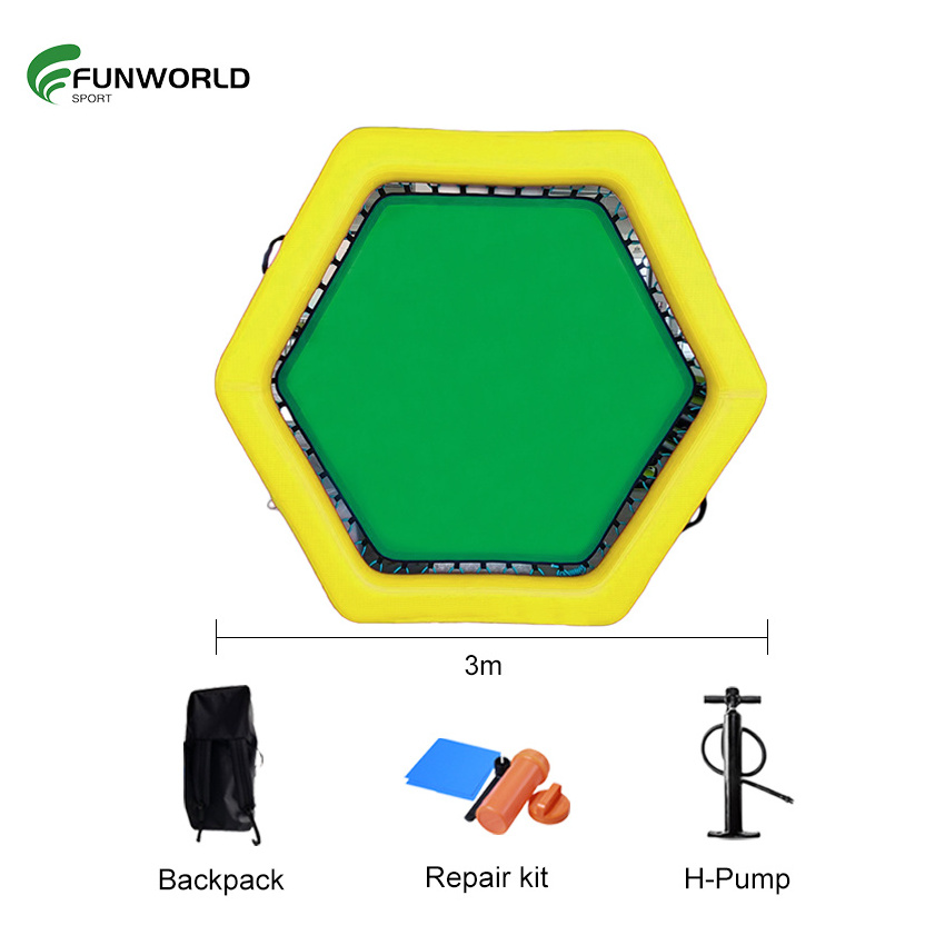 Funworldsport  Durable Water Hammock High Tech Poly-pro Fabric Sofa Pat Party Sunchill Blow Up Inflatable Floating Mat