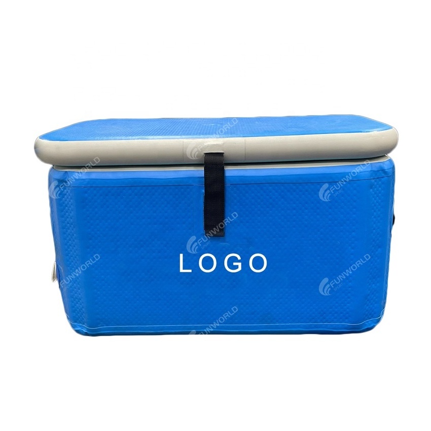 Commercial Big Size Inflatable Drop Stitch Food Storage Bag Ice Chest Bucket Cooler Box With Handle