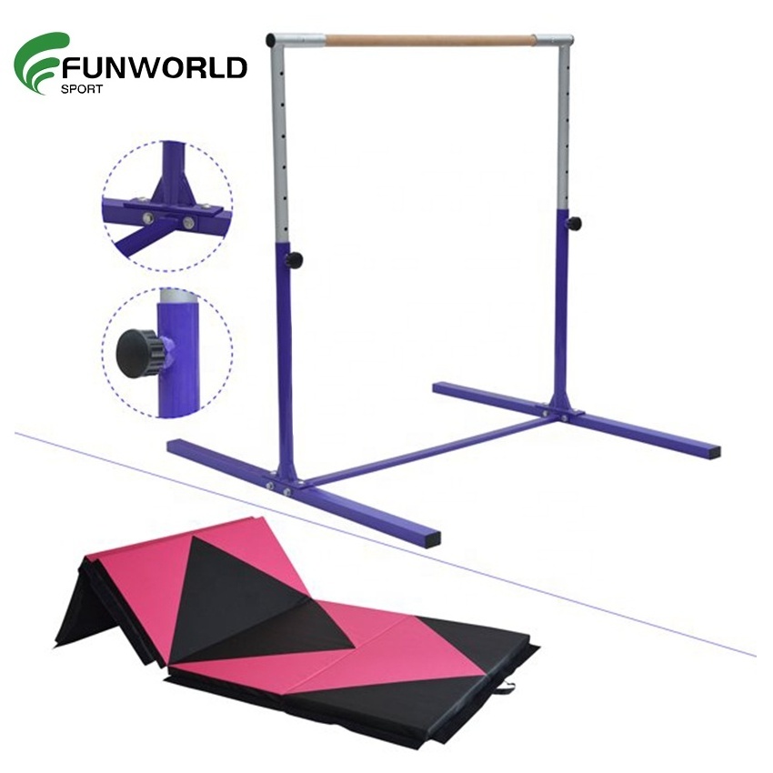 Adjustable Children Kids Gymnastic For Uneven Bars Gymnastics Equipment Customization