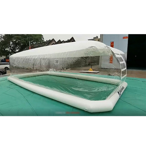 3 4 5 Meter Outdoor Rental Camping Clear Transparent Inflatable Crystal Bubble Tent / Inflatable Bubble Dome Tent With Tunnel