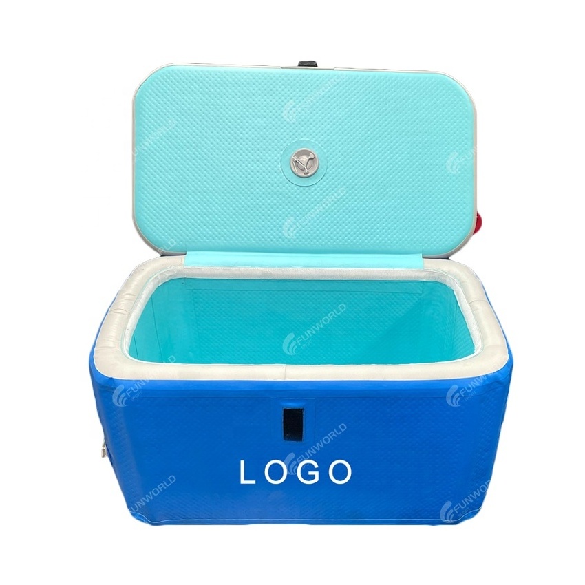 Commercial Big Size Inflatable Drop Stitch Food Storage Bag Ice Chest Bucket Cooler Box With Handle