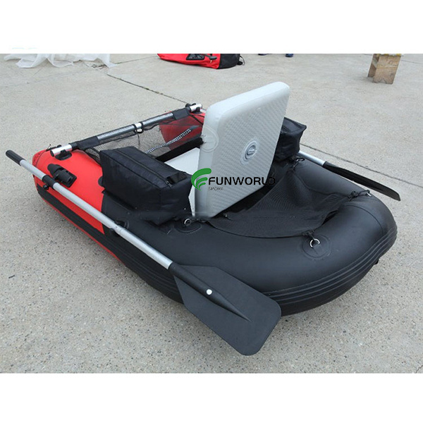 IFUNWOD China Best Selling Small Fishing Belly Boat PVC One Person Paddle Motor Rubber Pleasure Boat