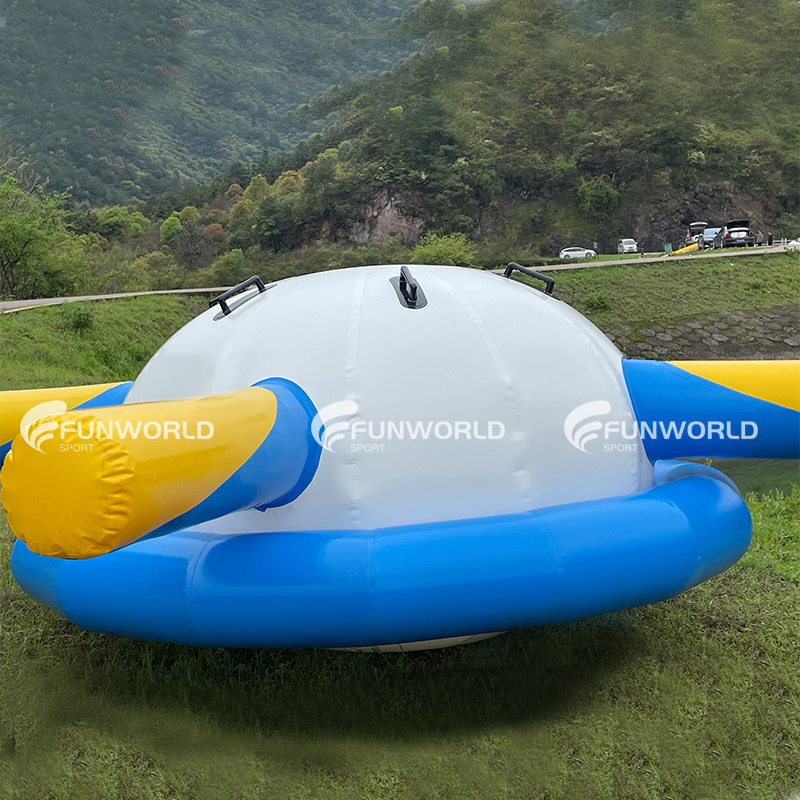 Customized Aqua Park Games Spinning Inflatable Disco Boat Inflatable Disco Towable Inflatable Sport Ski Towable Tube