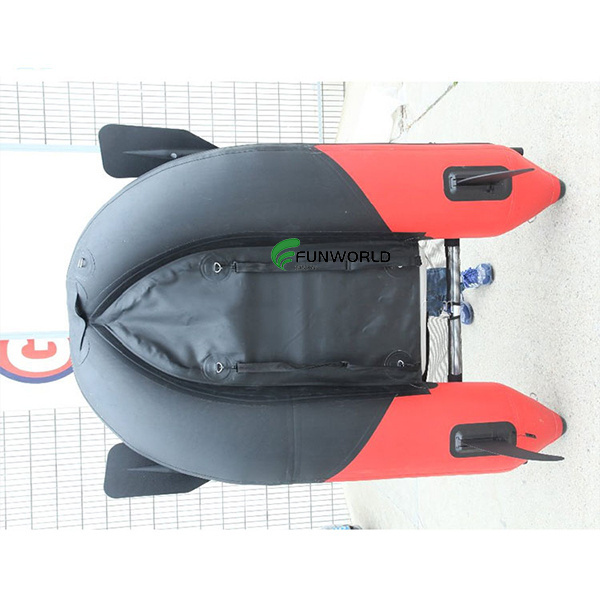 IFUNWOD China Best Selling Small Fishing Belly Boat PVC One Person Paddle Motor Rubber Pleasure Boat