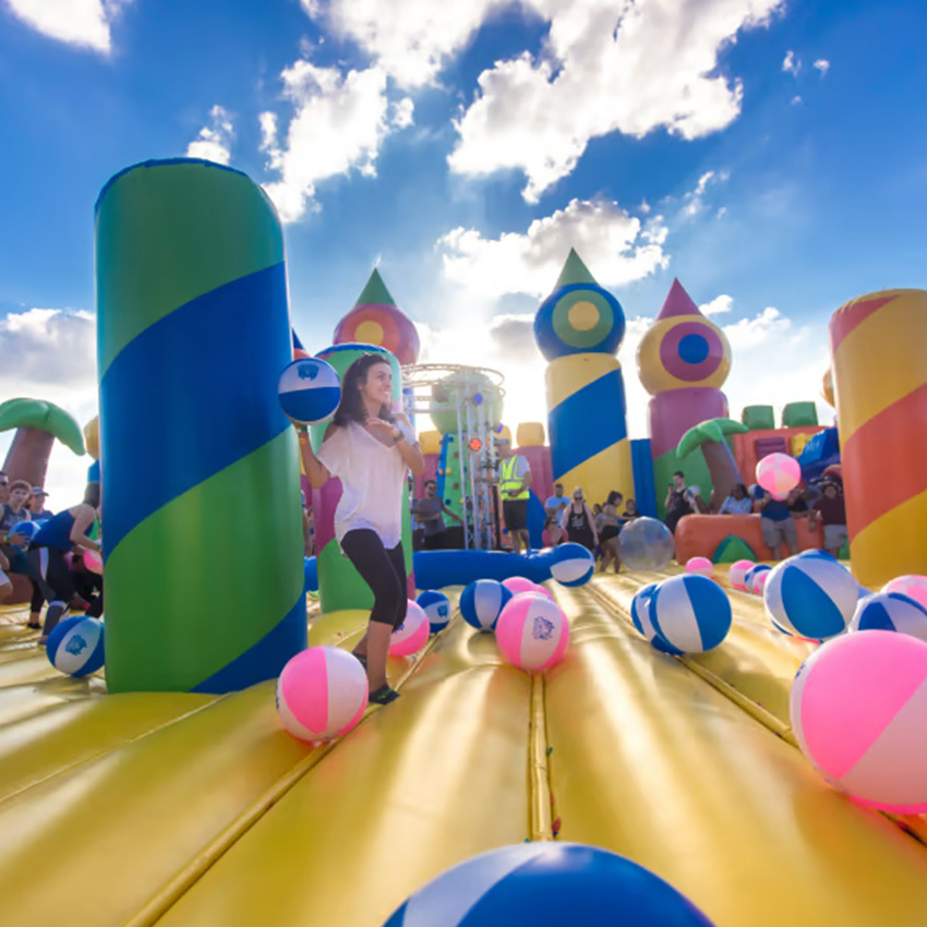 Adventure inflatable jumping park big inflatable bouncing castles inflatable playground outdoor for games