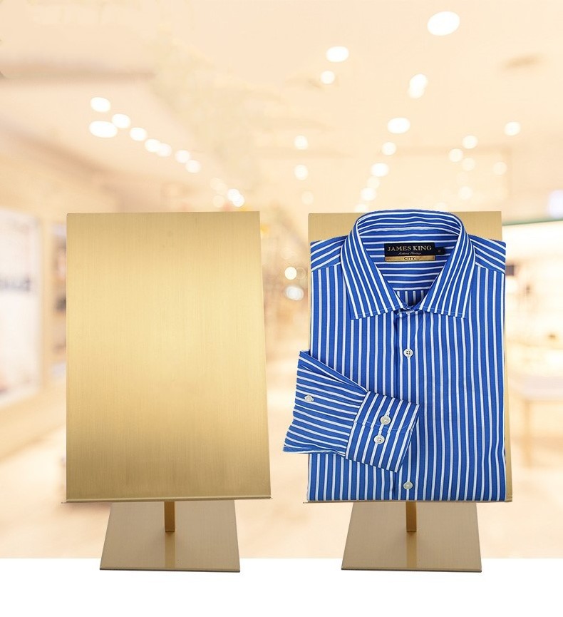 Suit shirt display rack T-shirt metal collar display rack suitable for men's professional clothing stores