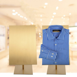 Suit shirt display rack T-shirt metal collar display rack suitable for men's professional clothing stores