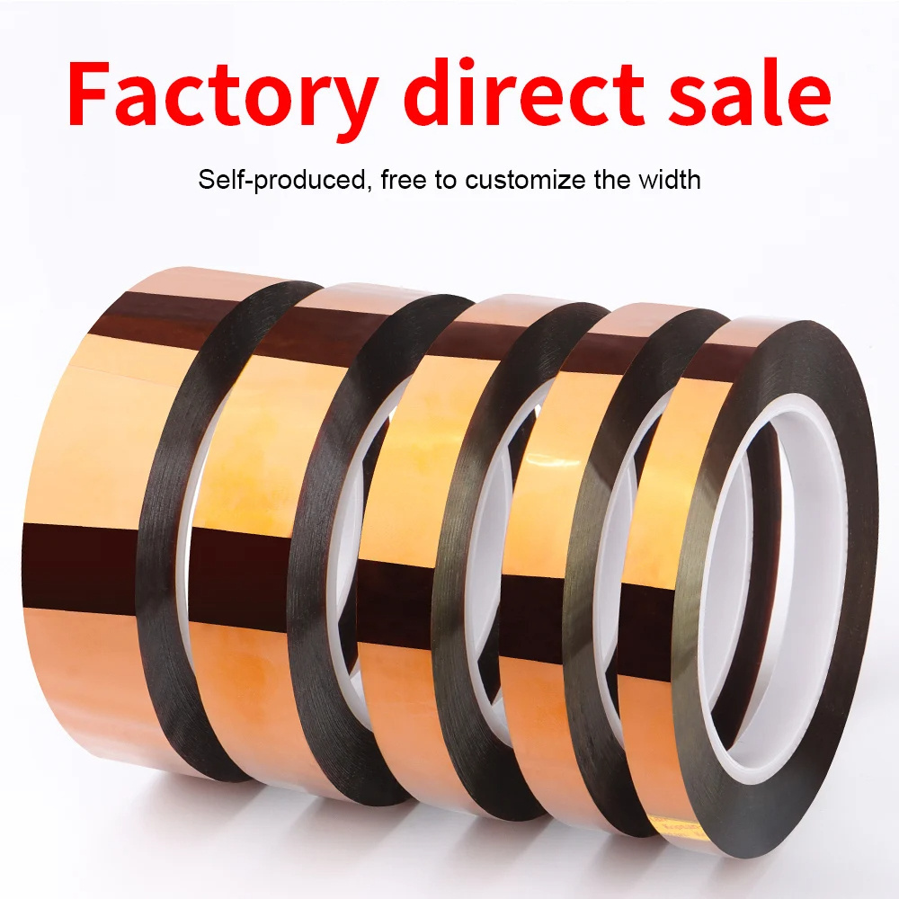 Customizable Amber Insulating Adhesive High Temperature Resistant 50mm Polyimide Film Tape 25mm