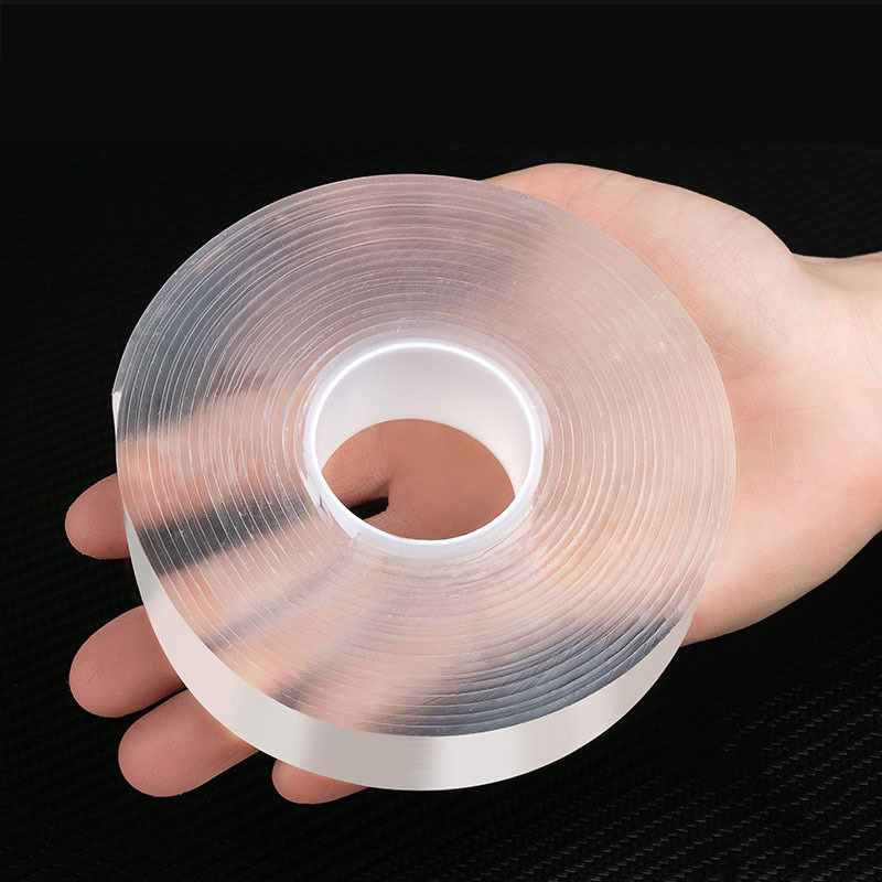 5m Hot Selling Reusable Washable Sticky Magic Tape Acrylic Double Sided Transparent Nano Adhesive Tape Pad