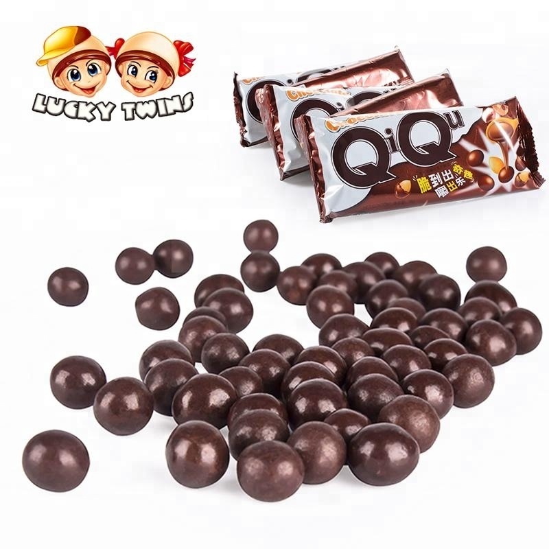 Bulk healthy candy for kids round mini bean chocolate balls