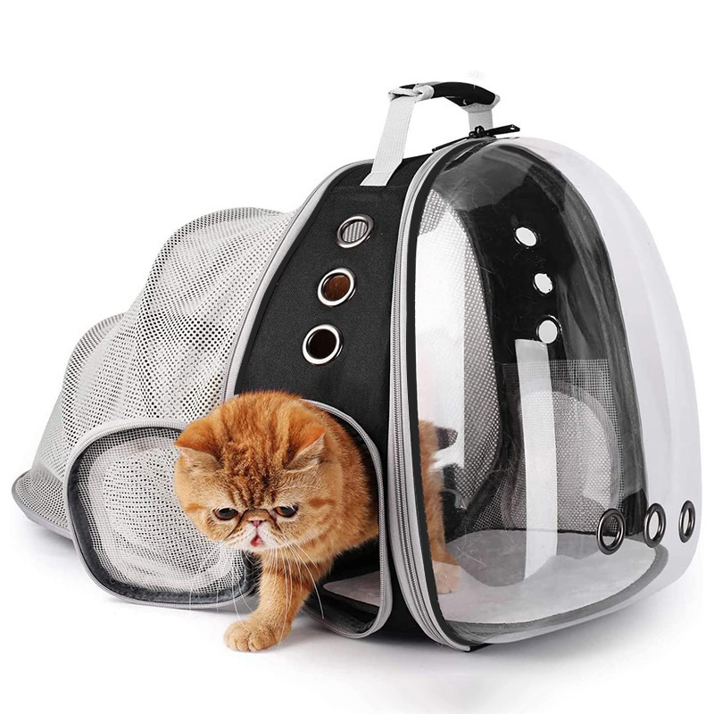 GREAT High Quality Airline Approved Expandable Cat Backpack Carrier Bubble for Large Cats