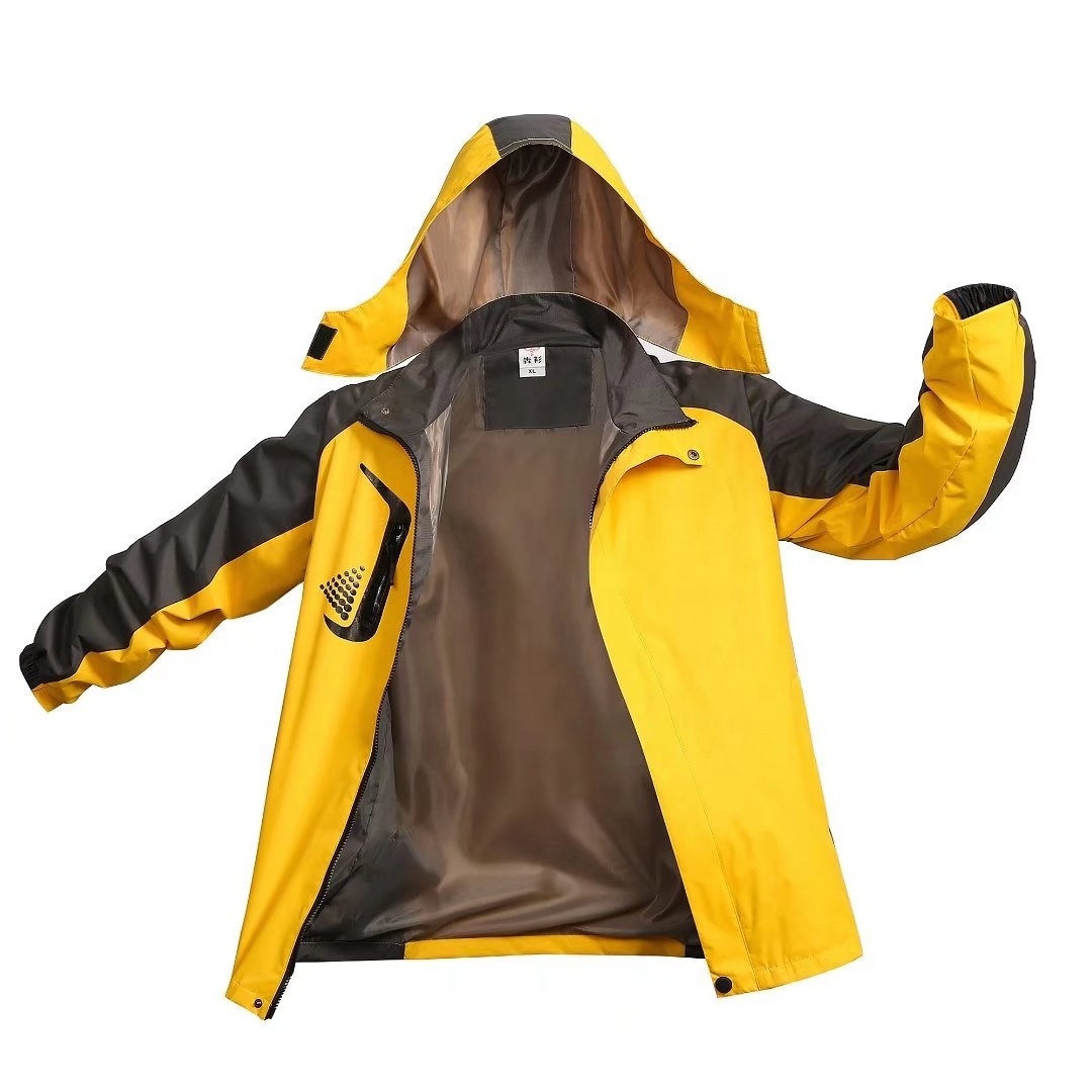 Jacket Men's Coat New Outdoor Waterproof Windbreaker Thin Women's Jacket Travel Hiking Leisure Stand Casual Spring and Autumn