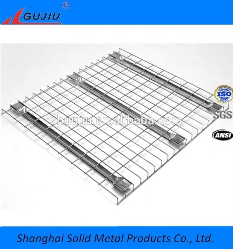 Zinc plated/hot dip/powder coating 50*50 50*100 mm Warehouse Rack used wire mesh deck panel wire shelv