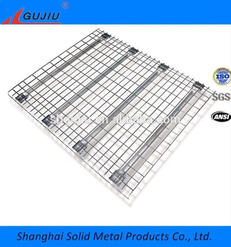 Zinc plated/hot dip/powder coating 50*50 50*100 mm Warehouse Rack used wire mesh deck panel wire shelv