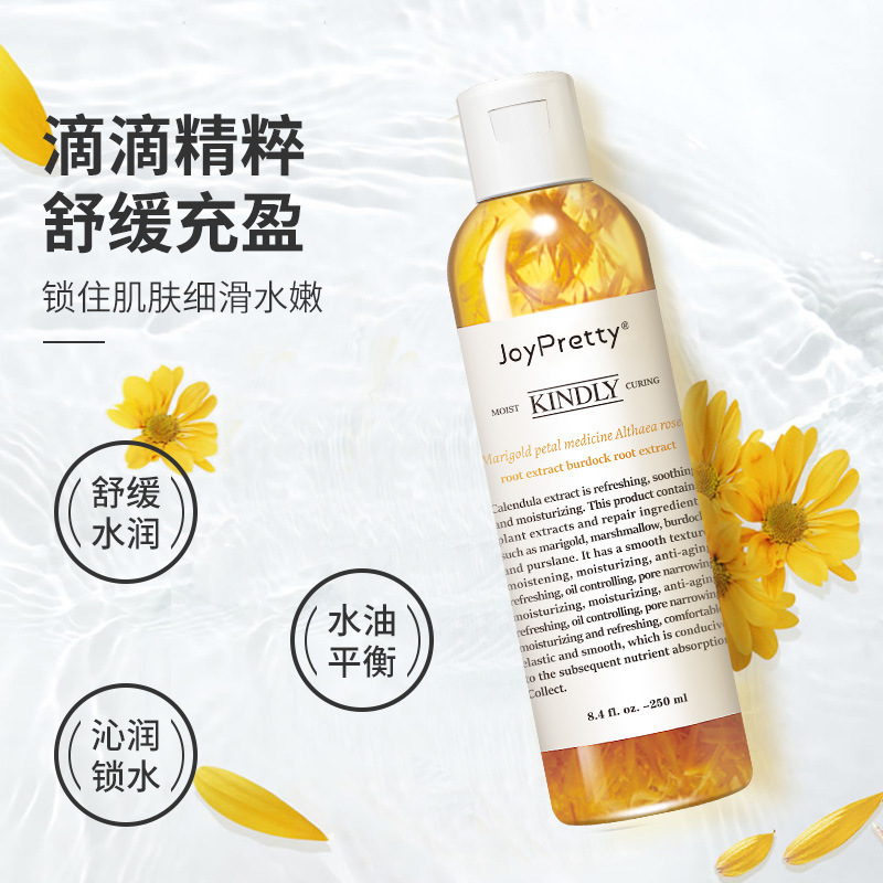 Hot Selling 250ML Customized Your Logo Toner hydrating Calendula Toner For Face refreshing Toner Skin