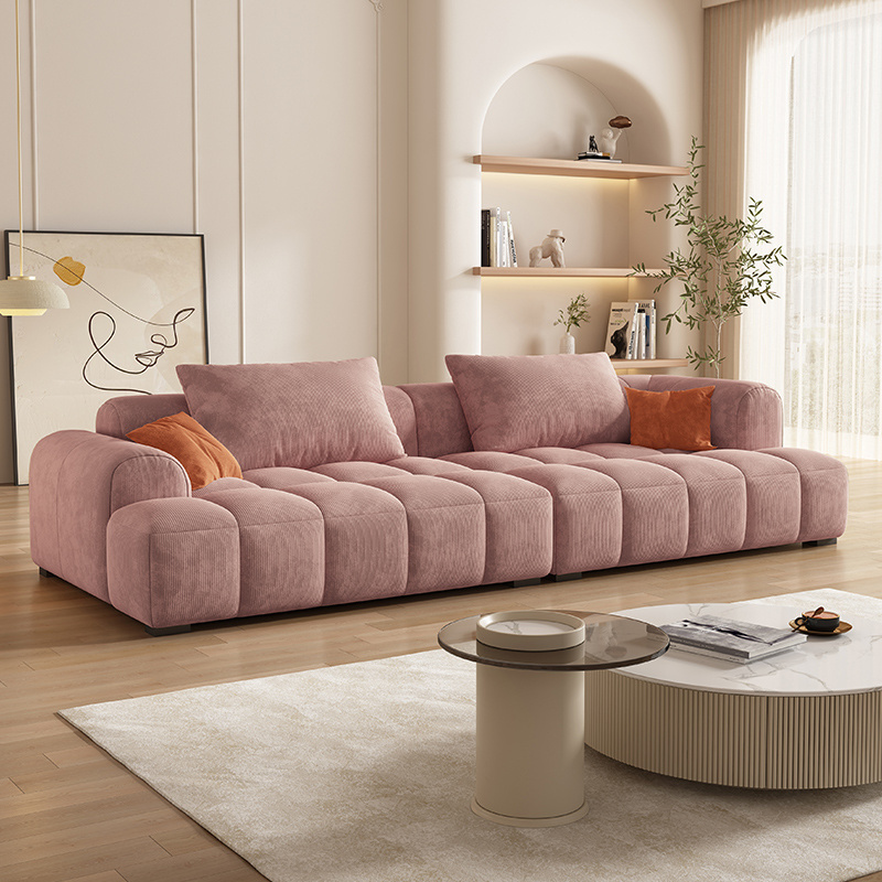 Italian Design Adjustable Hardware Soft Couch Morden Sofa Sets Cloud Sofa Living Room Furniture Luxury Sofa Bed Velvet Modern