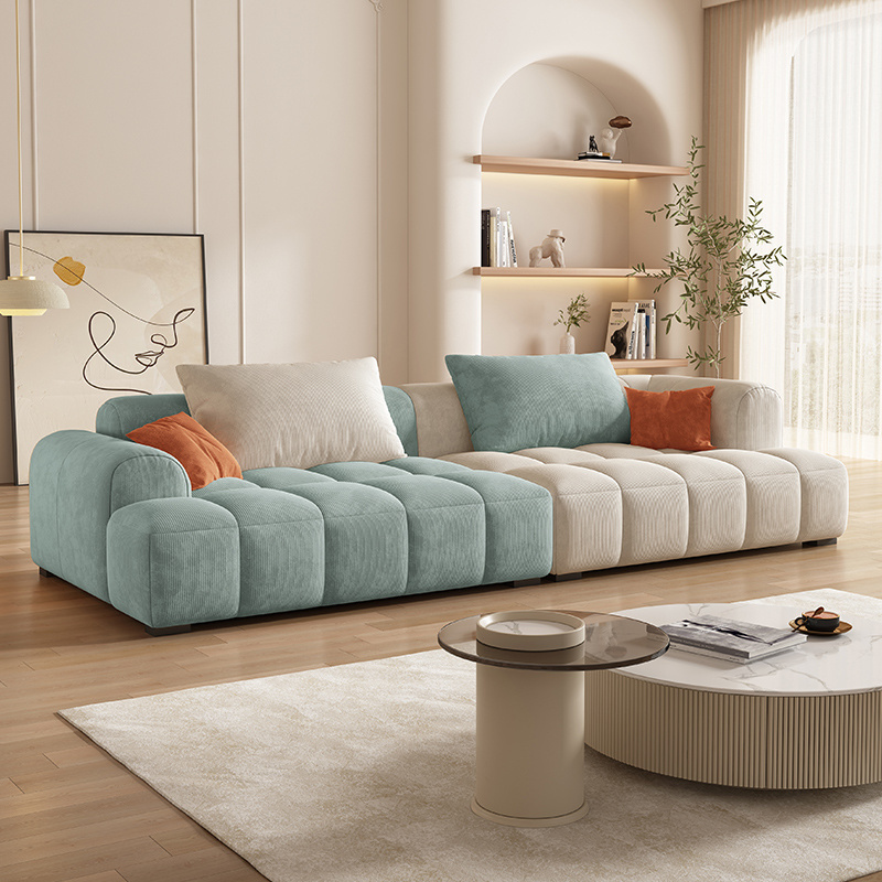 Italian Design Adjustable Hardware Soft Couch Morden Sofa Sets Cloud Sofa Living Room Furniture Luxury Sofa Bed Velvet Modern