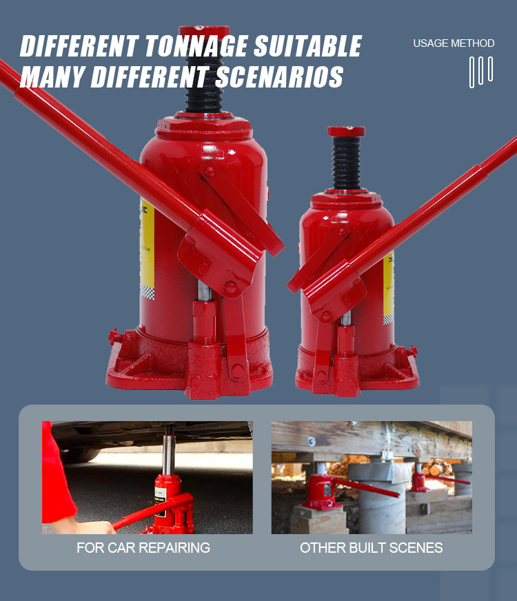 Precise 20 ton hydraulic jack Bottle Jacks with color box for Emergency Lifts in Hangars