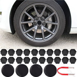 20Pcs/Set Car Wheel Hub Caps Nut Cover Wheel Tire Center Nut Protection Cover Bolt Cap With Tool For Tesla Model 3 Y